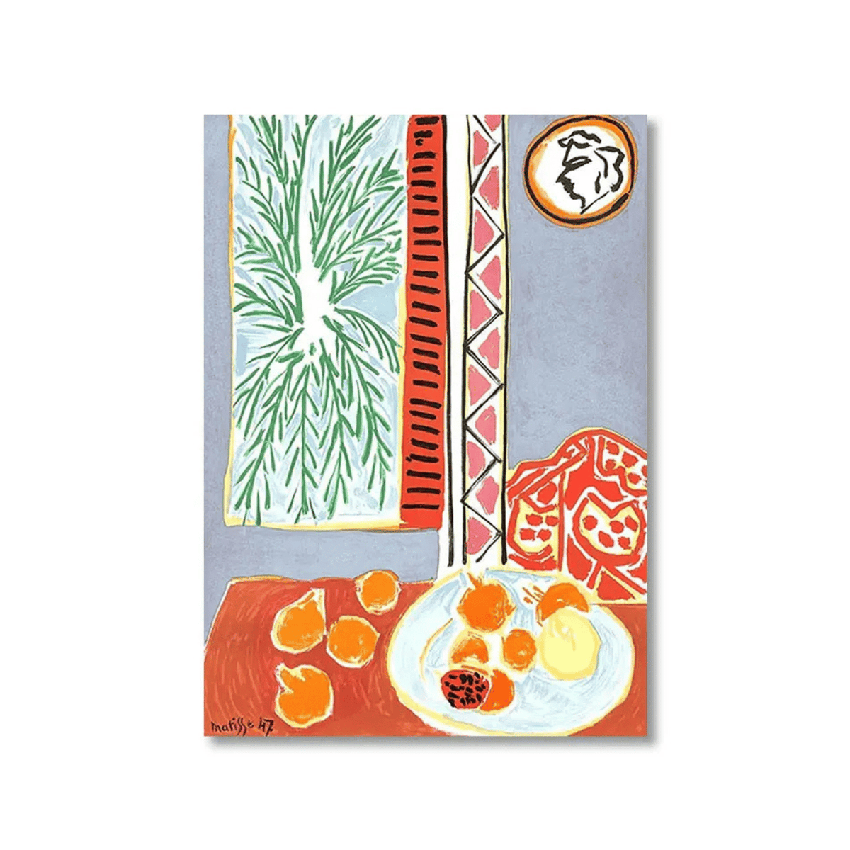 Interior With Egyptian Curtain By Henri Matisse Canvas Print