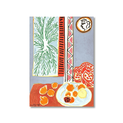 Interior With Egyptian Curtain By Henri Matisse Canvas Print