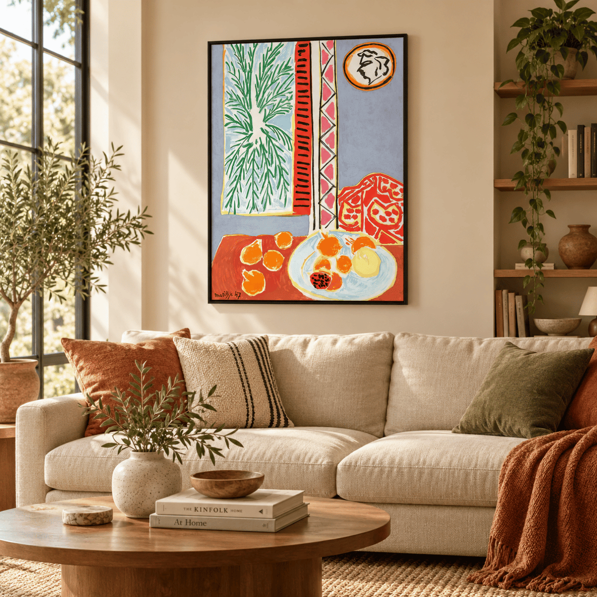 Interior With Egyptian Curtain By Henri Matisse Canvas Print