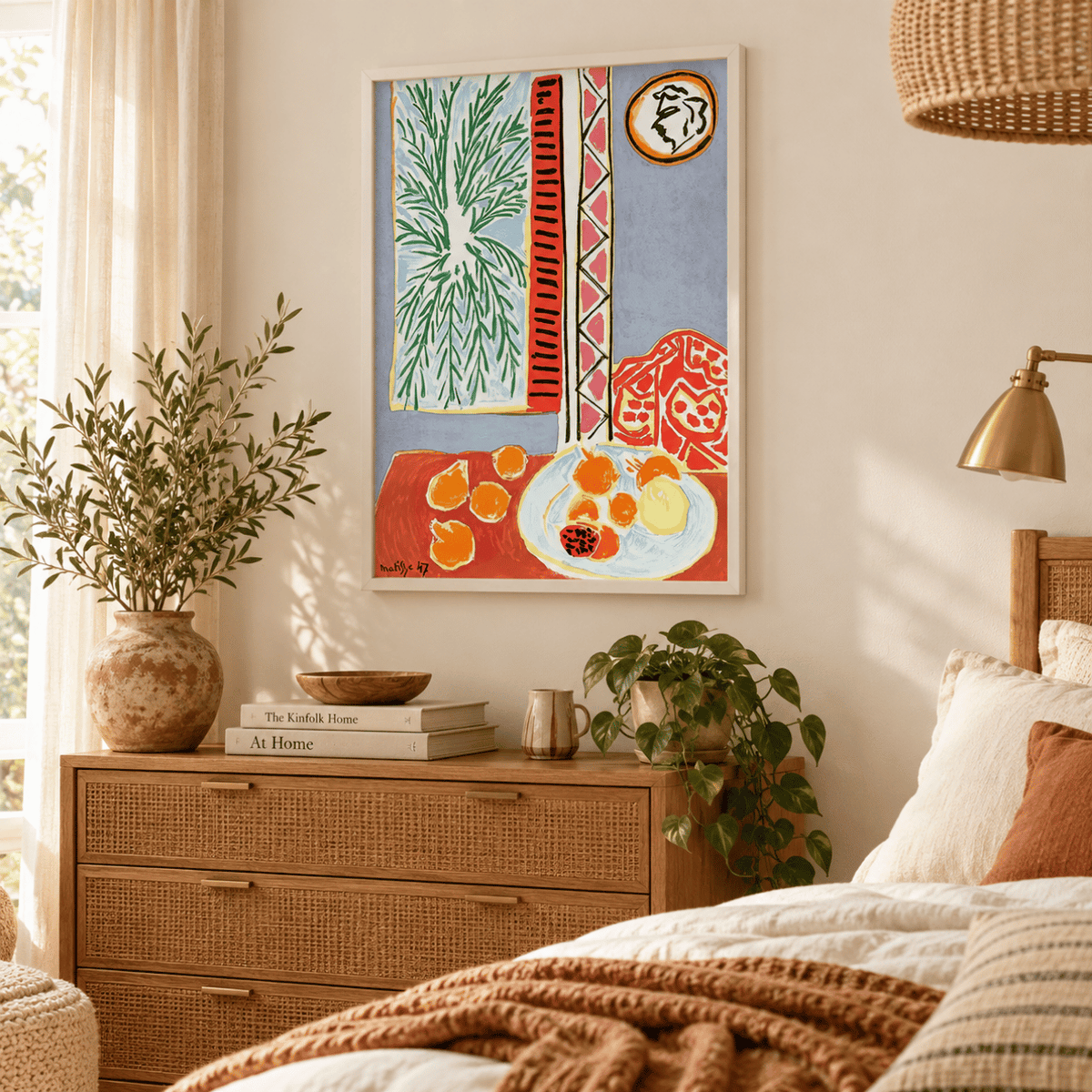 Interior With Egyptian Curtain By Henri Matisse Canvas Print