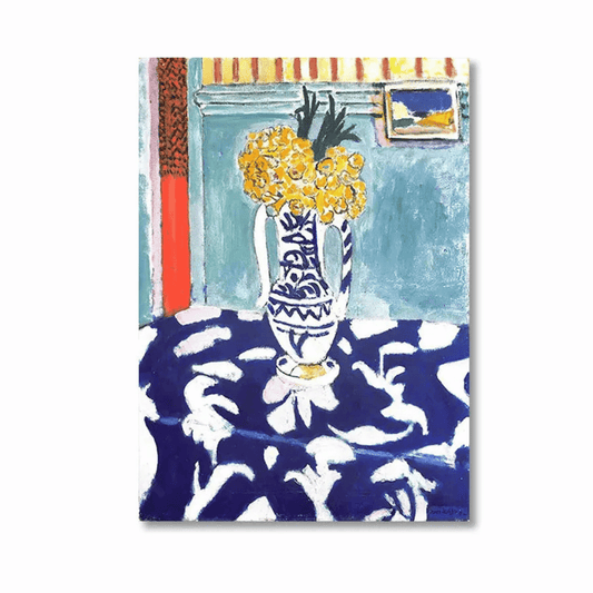 The Cuckoos Blue And Pink Carpet By Henri Matisse Canvas Print