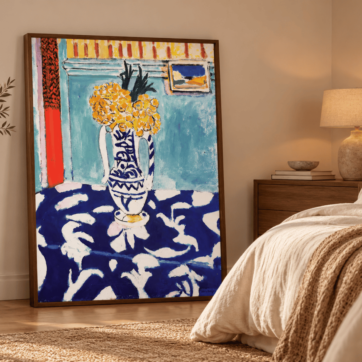 The Cuckoos Blue And Pink Carpet By Henri Matisse Canvas Print