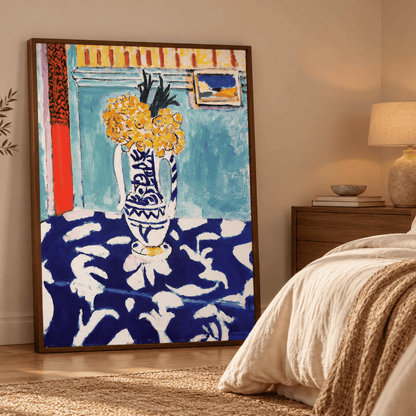 The Cuckoos Blue And Pink Carpet By Henri Matisse Canvas Print