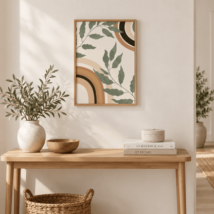 Sage Arc Botanical Canvas Print