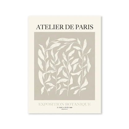 Paris Botanical Atelier Canvas Print