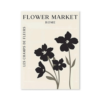 Rome Flower Market Canvas Print