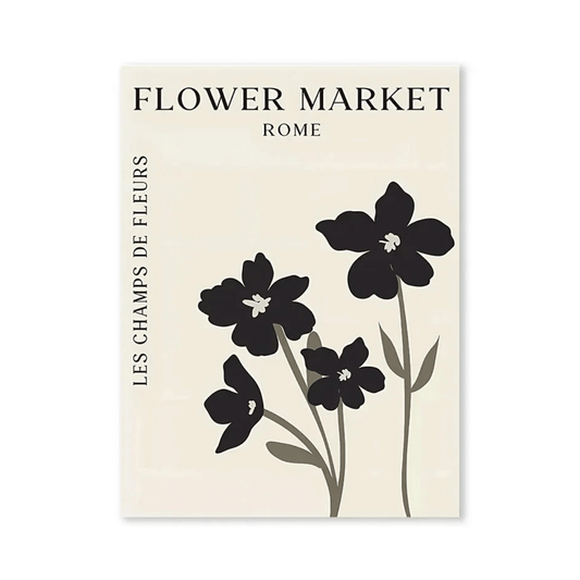 Rome Flower Market Canvas Print