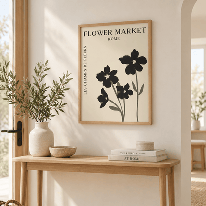 Rome Flower Market Canvas Print