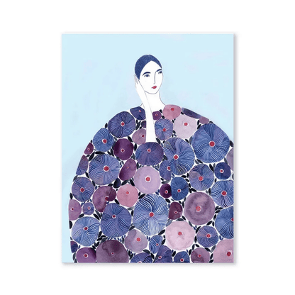 Blue Dahlia Couture Canvas Print