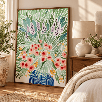 Wildflower Cascade Canvas Print