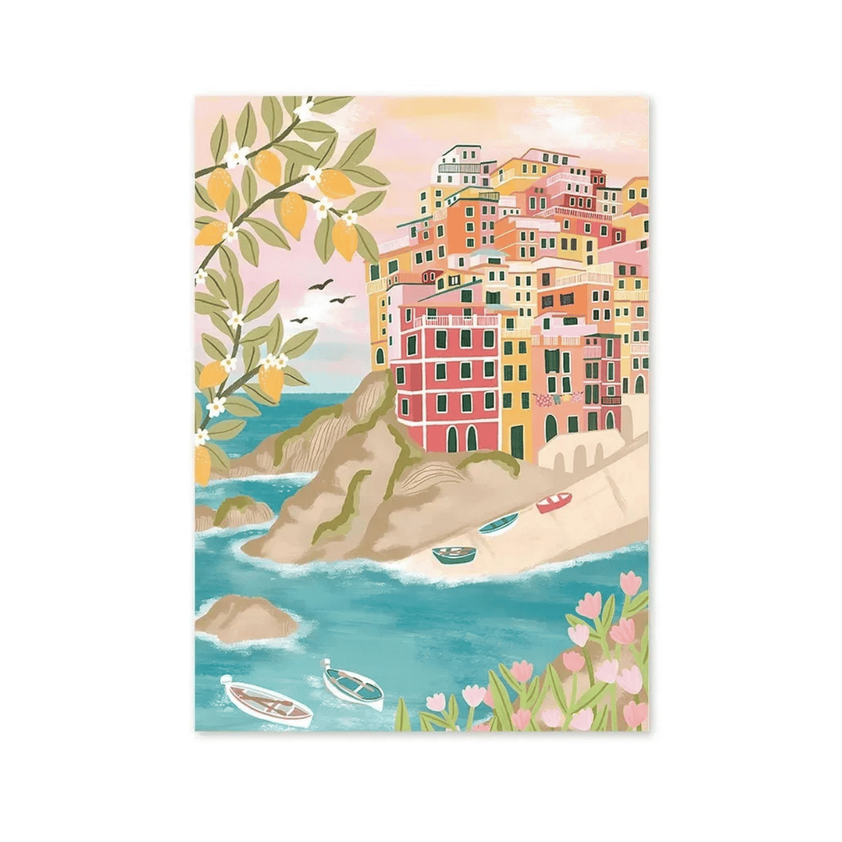 Lemon Coast Cinque Terre Canvas Print