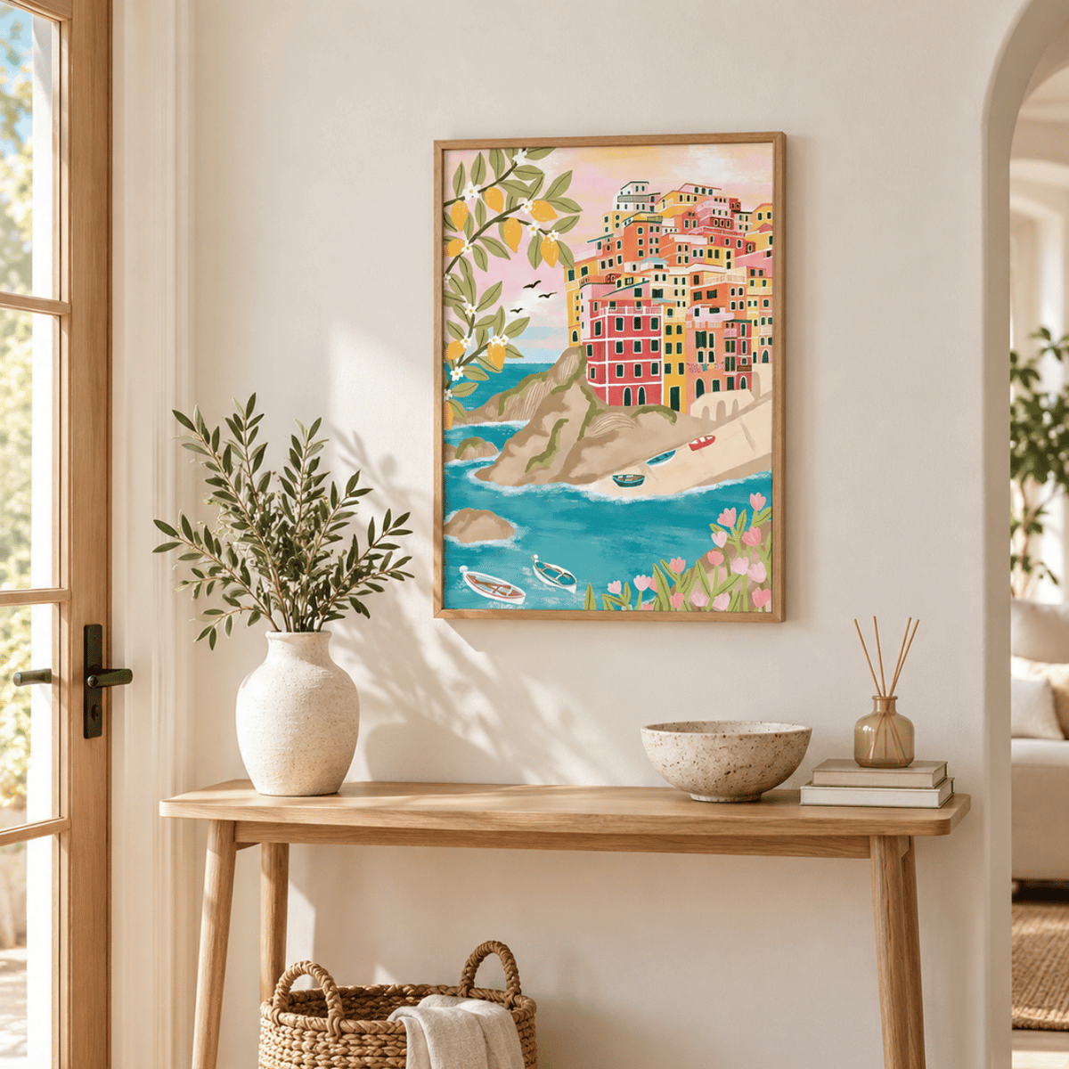Lemon Coast Cinque Terre Canvas Print