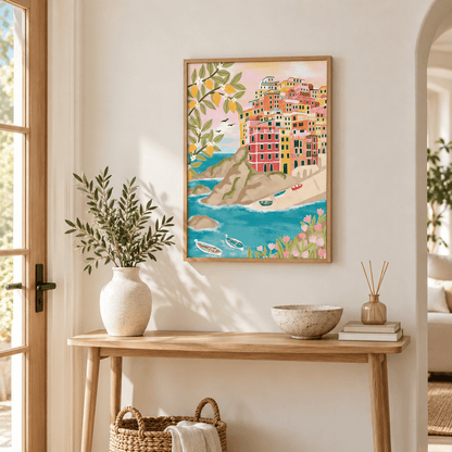 Lemon Coast Cinque Terre Canvas Print
