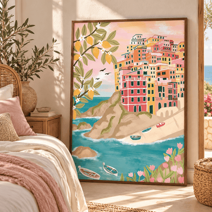 Lemon Coast Cinque Terre Canvas Print