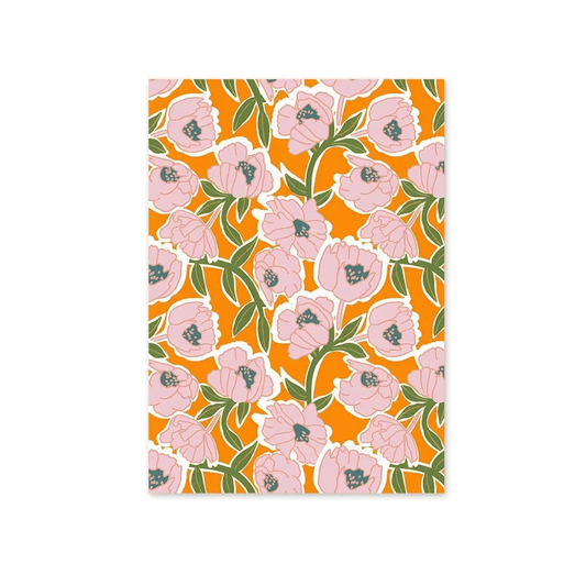 Blush Bloom Repeat Canvas Print
