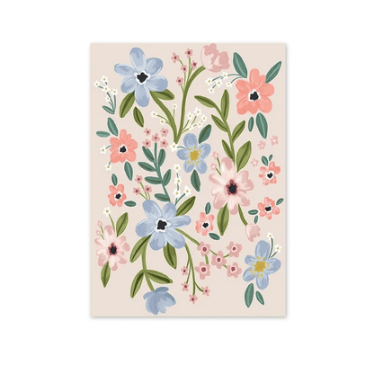 Pastel Meadow Bloom Canvas Print