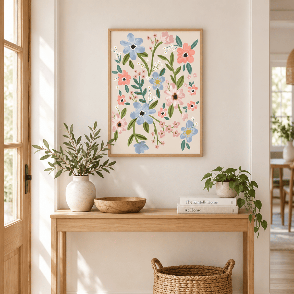 Pastel Meadow Bloom Canvas Print