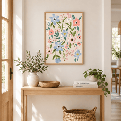 Pastel Meadow Bloom Canvas Print