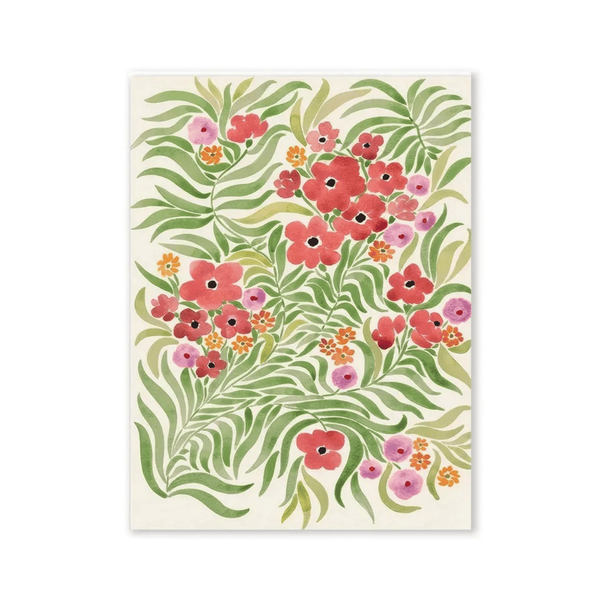Coral Garden Flow Canvas Print
