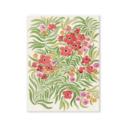 Coral Garden Flow Canvas Print