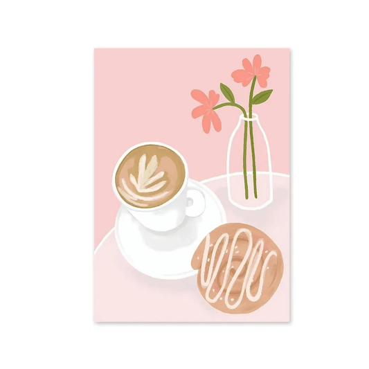 Coffee Pastry Pause Canvas Print