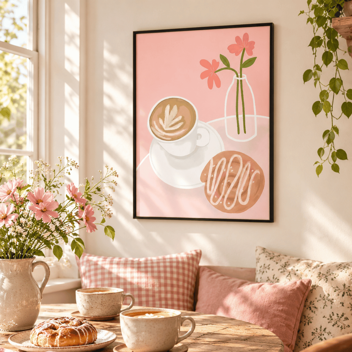 Coffee Pastry Pause Canvas Print