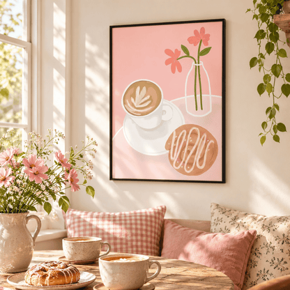 Coffee Pastry Pause Canvas Print