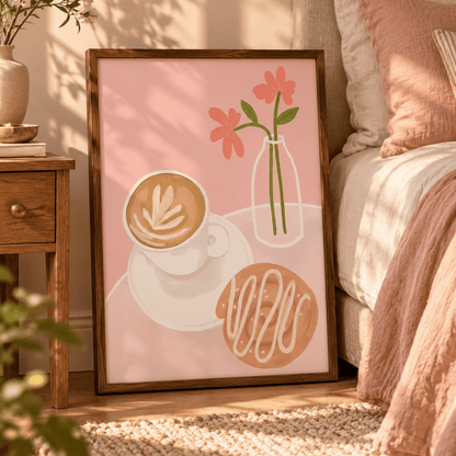Coffee Pastry Pause Canvas Print