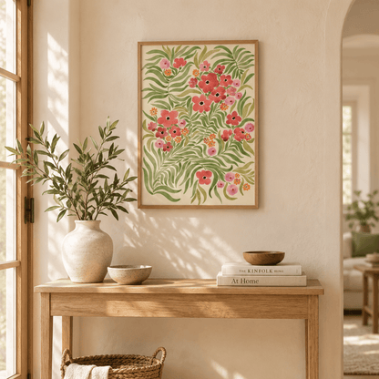 Coral Garden Flow Canvas Print