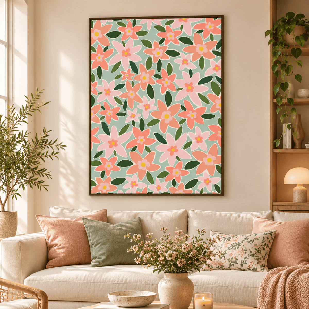 Petal Confetti Canvas Print