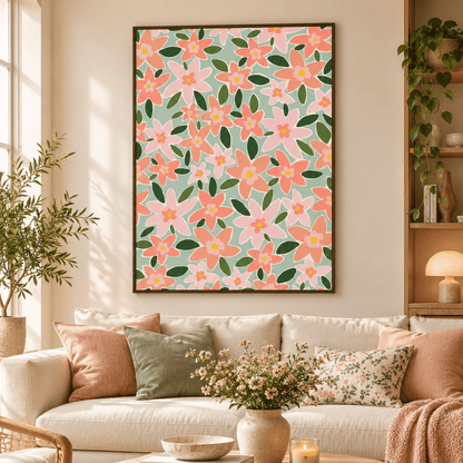 Petal Confetti Canvas Print
