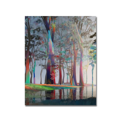 Prismatic Forest Waters Canvas Print