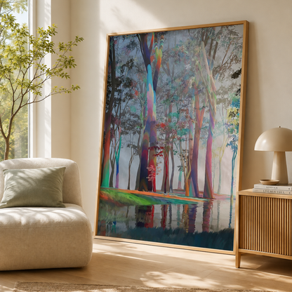 Prismatic Forest Waters Canvas Print