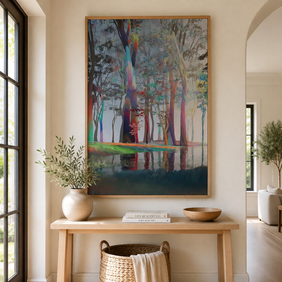 Prismatic Forest Waters Canvas Print