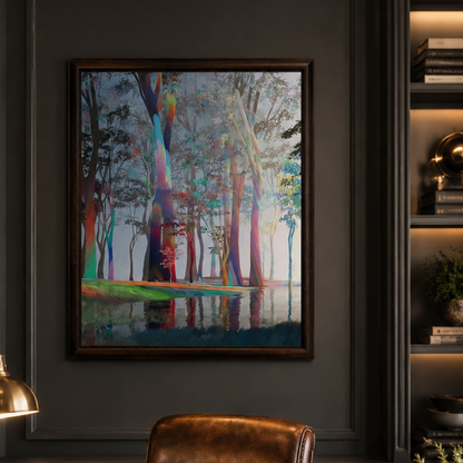 Prismatic Forest Waters Canvas Print