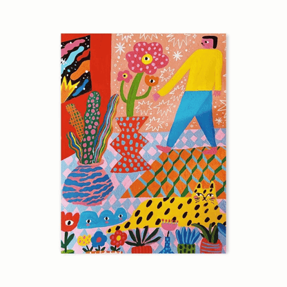 Electric Jungle Leopard Canvas Print