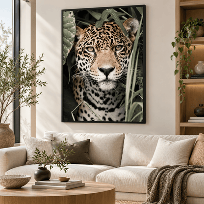 Jungle Stare Jaguar Canvas Print