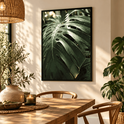 Monstera Vein Study Canvas Print
