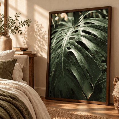Monstera Vein Study Canvas Print