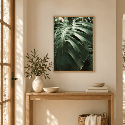 Monstera Vein Study Canvas Print