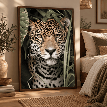 Jungle Stare Jaguar Canvas Print