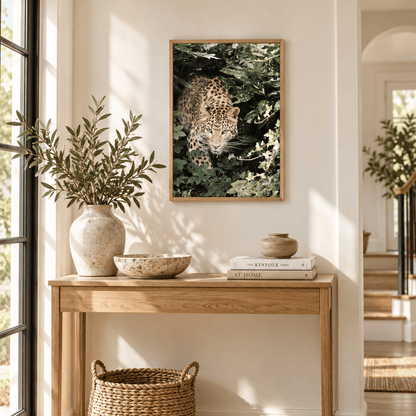 Emerging From The Wild Leopard Canvas Print