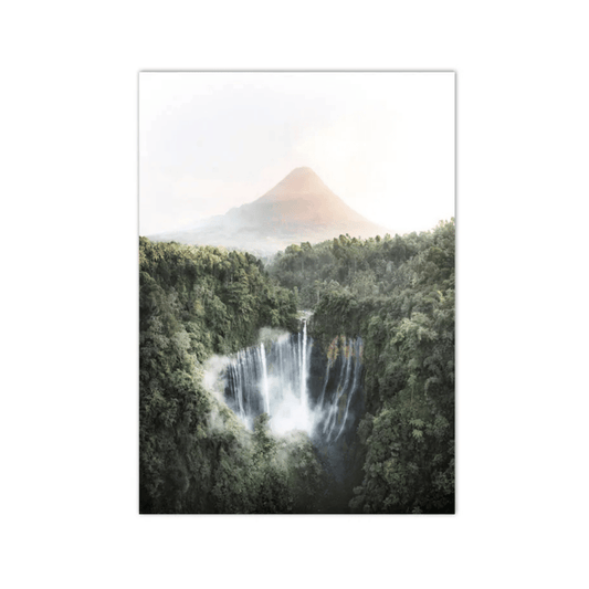 Tumpak Sewu & Mount Semeru Canvas Print