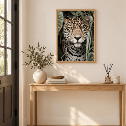 Jungle Stare Jaguar Canvas Print