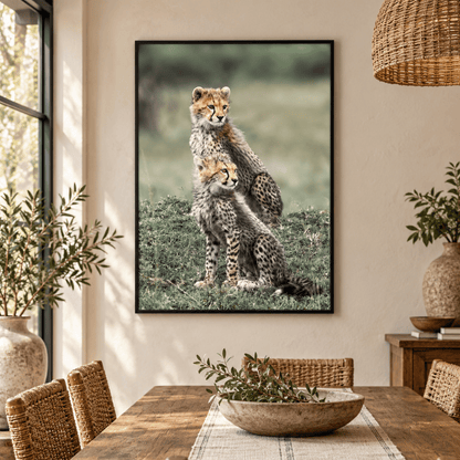 Cheetah Cubs On Watch Canvas Print