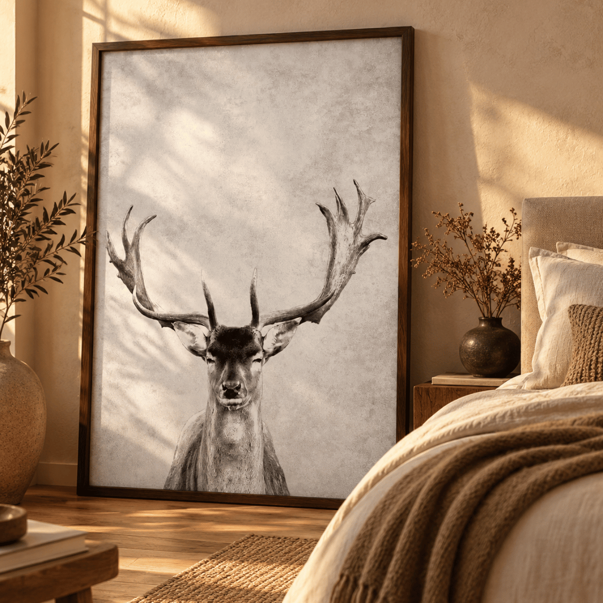 Crowned Stag Canvas Print