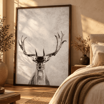 Crowned Stag Canvas Print