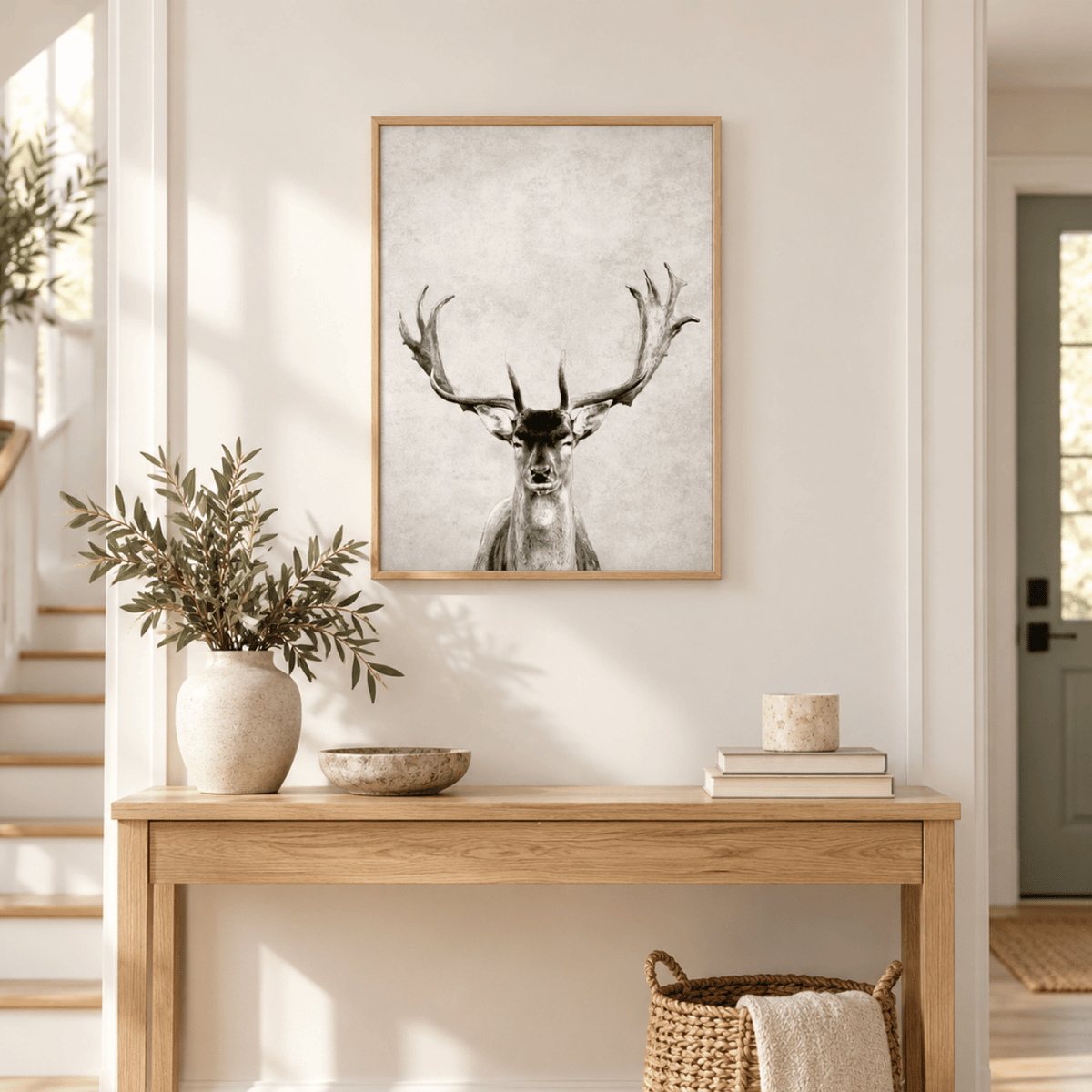 Crowned Stag Canvas Print