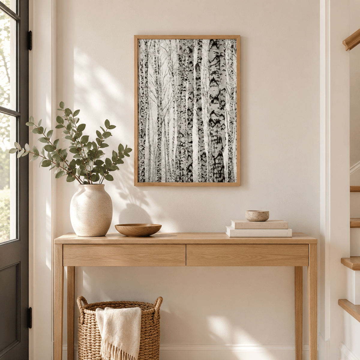 Silver Birch Rhythm Canvas Print