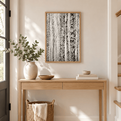 Silver Birch Rhythm Canvas Print
